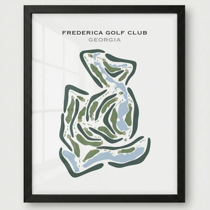 Frederica Golf Club, Georgia - Printed Golf Course