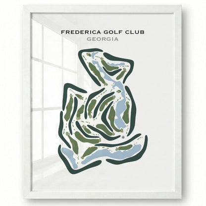 Frederica Golf Club, Georgia - Printed Golf Course