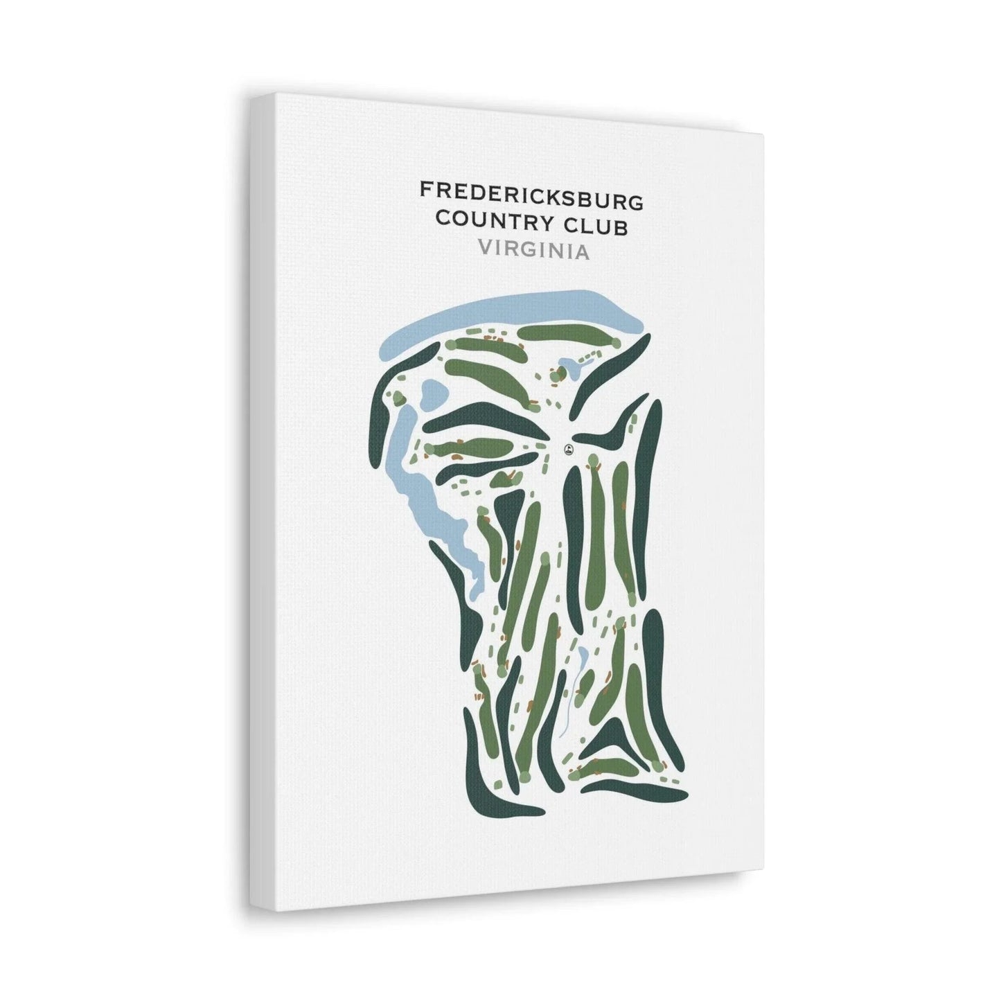 Fredericksburg Country Club, Virginia - Printed Golf Course