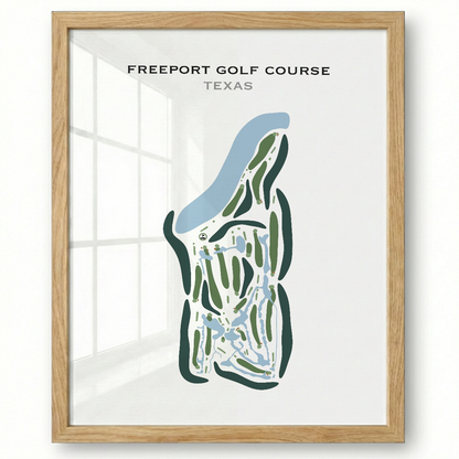 Freeport Golf Course, Texas - Printed Golf Courses