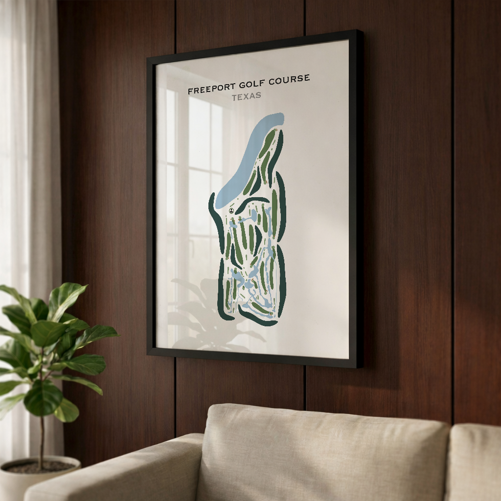 Freeport Golf Course, Texas - Printed Golf Courses