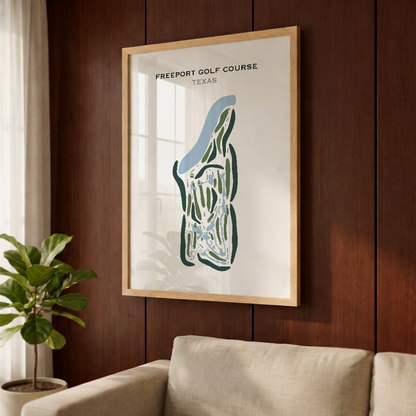 Freeport Golf Course, Texas - Printed Golf Courses