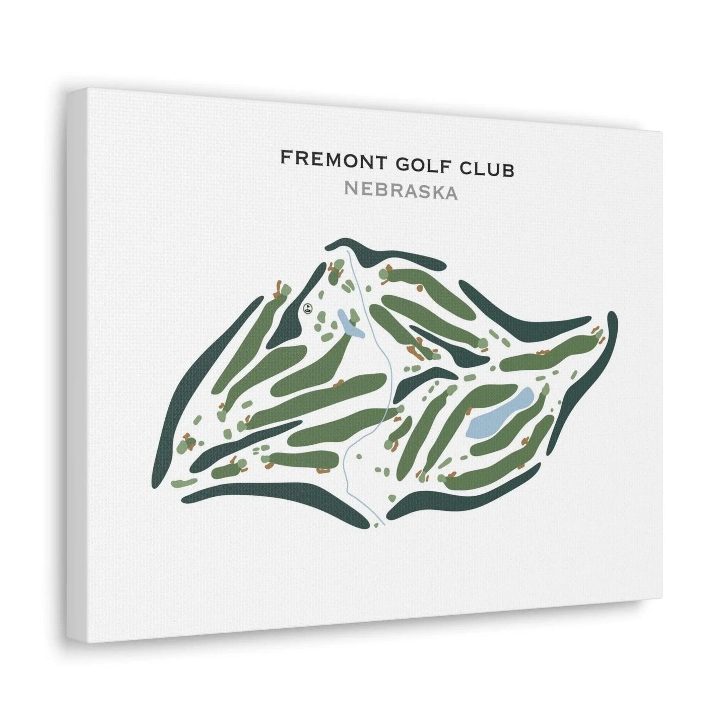 Fremont Golf Club, Nebraska - Printed Golf Course