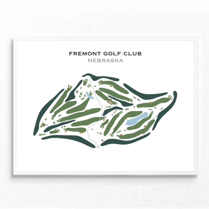 Fremont Golf Club, Nebraska - Printed Golf Course