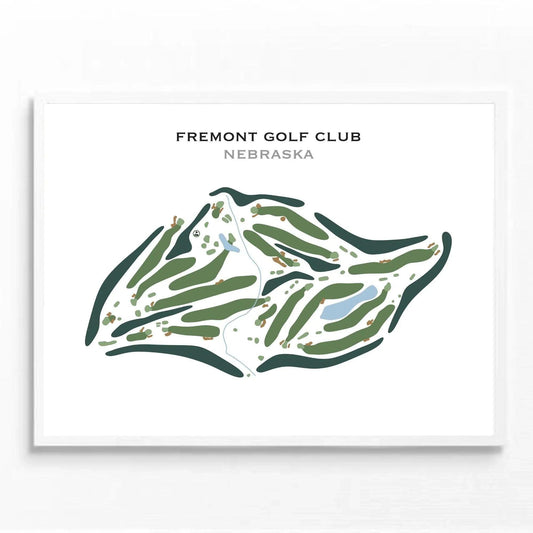 Fremont Golf Club, Nebraska - Printed Golf Course