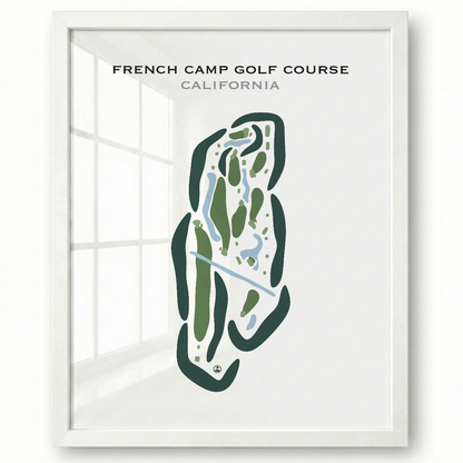 French Camp Golf Course, California - Printed Golf Courses