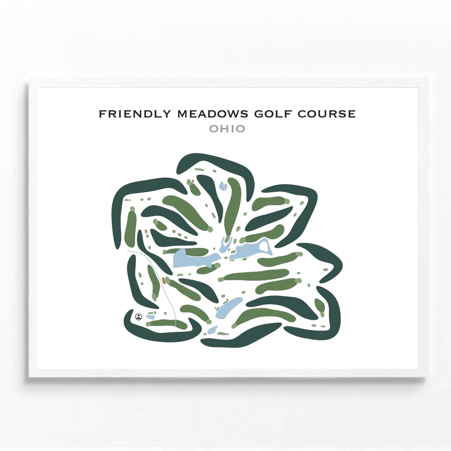 Friendly Meadows Golf Course, Ohio - Printed Golf Courses