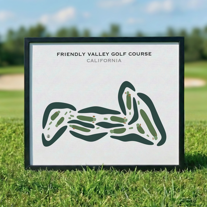 Friendly Valley Golf Course, California - Printed Golf Courses