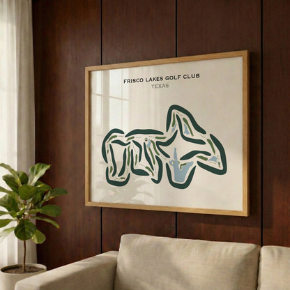 Frisco Lakes Golf Club, Texas - Printed Golf Courses
