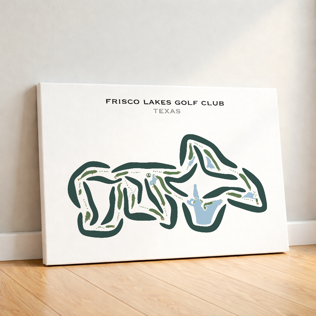 Frisco Lakes Golf Club, Texas - Printed Golf Courses