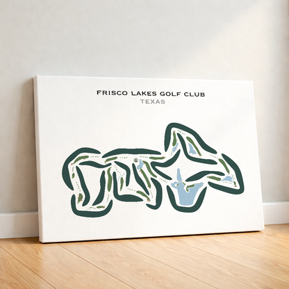 Frisco Lakes Golf Club, Texas - Printed Golf Courses