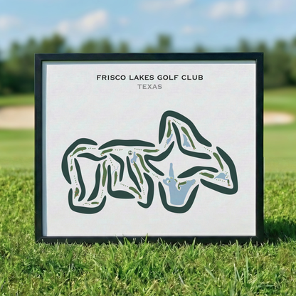 Frisco Lakes Golf Club, Texas - Printed Golf Courses