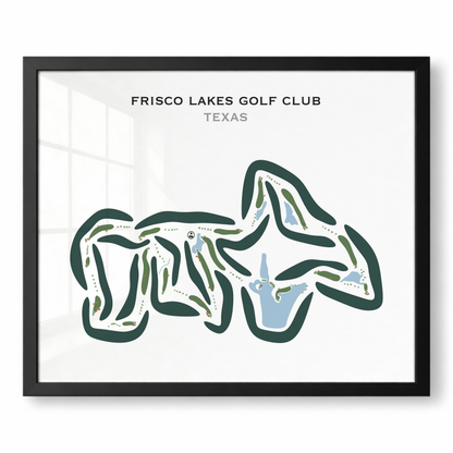 Frisco Lakes Golf Club, Texas - Printed Golf Courses