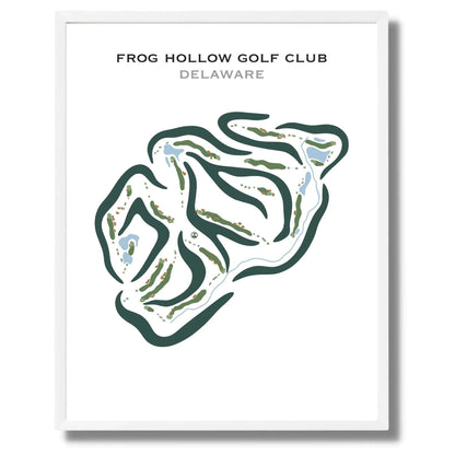 Frog Hollow Golf Club, Delaware - Printed Golf Courses