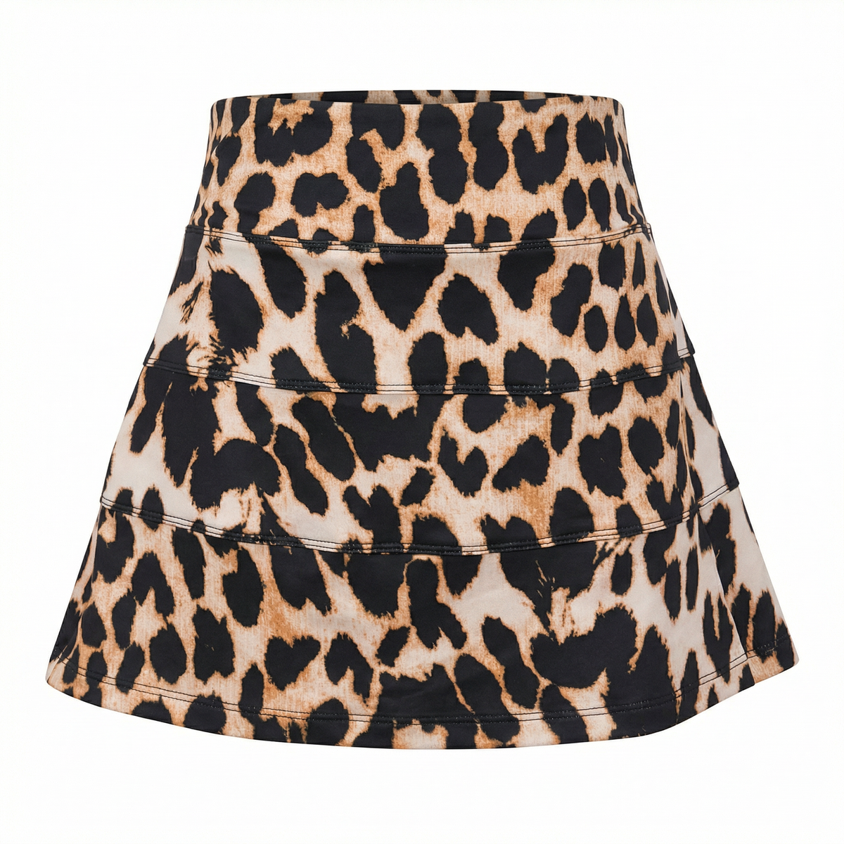 Roar & Score Women's Leopard Print Golf Skort | Performance Golf Skirt
