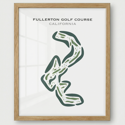Fullerton Golf Course, California - Printed Golf Courses