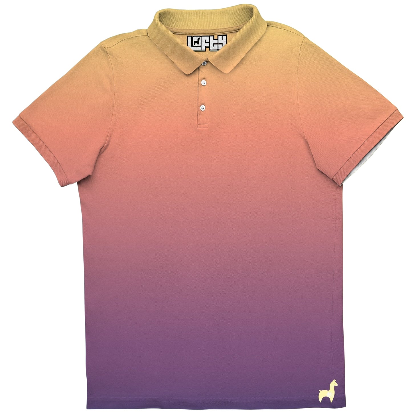 Tequila Sunrise | Cool/Fun Gradient Golf Polo Shirt for Men