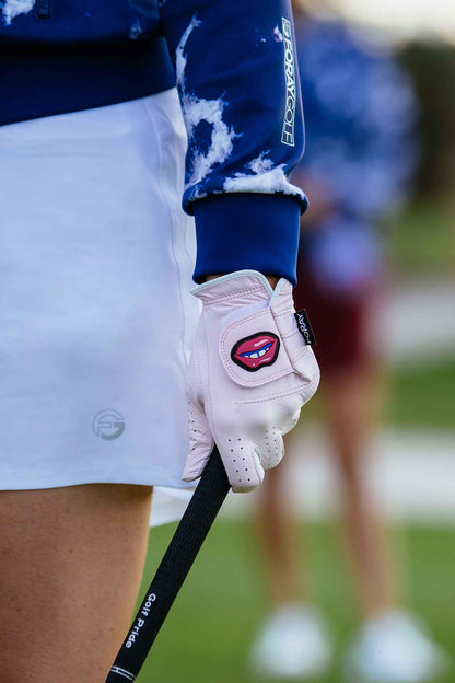 Golf Glove Pink Lip Logo