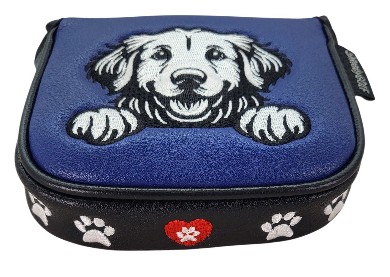 Golden Retriever Embroidered Putter Cover by ReadyGOLF  -  Mallet