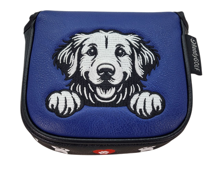 Golden Retriever Embroidered Putter Cover by ReadyGOLF  -  Mallet