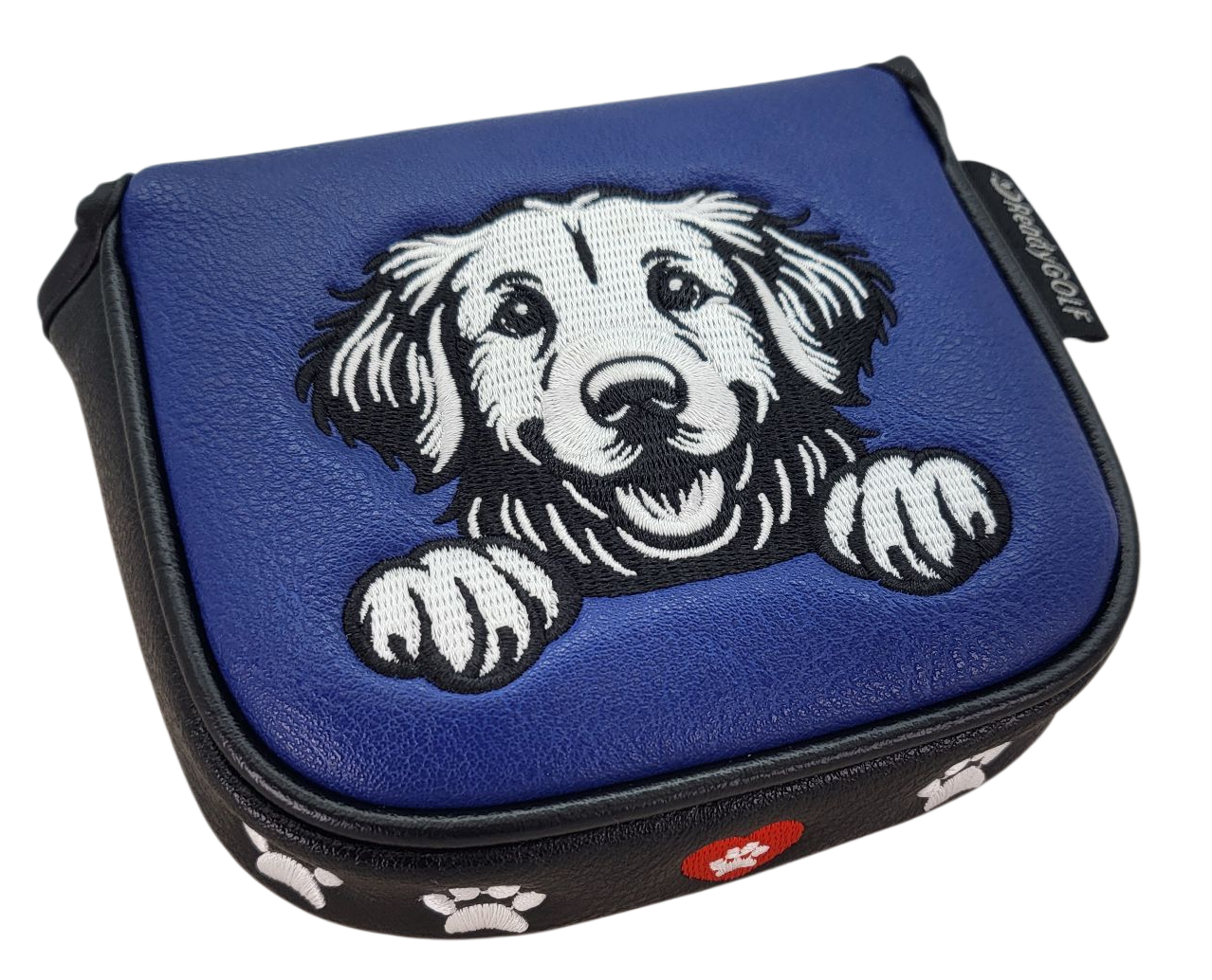 Golden Retriever Embroidered Putter Cover by ReadyGOLF  -  Mallet