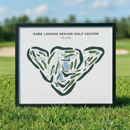 Gabe Lozano Senior Golf Center, Texas - Printed Golf Courses