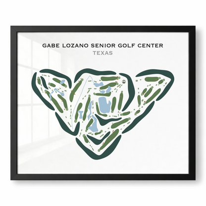 Gabe Lozano Senior Golf Center, Texas - Printed Golf Courses