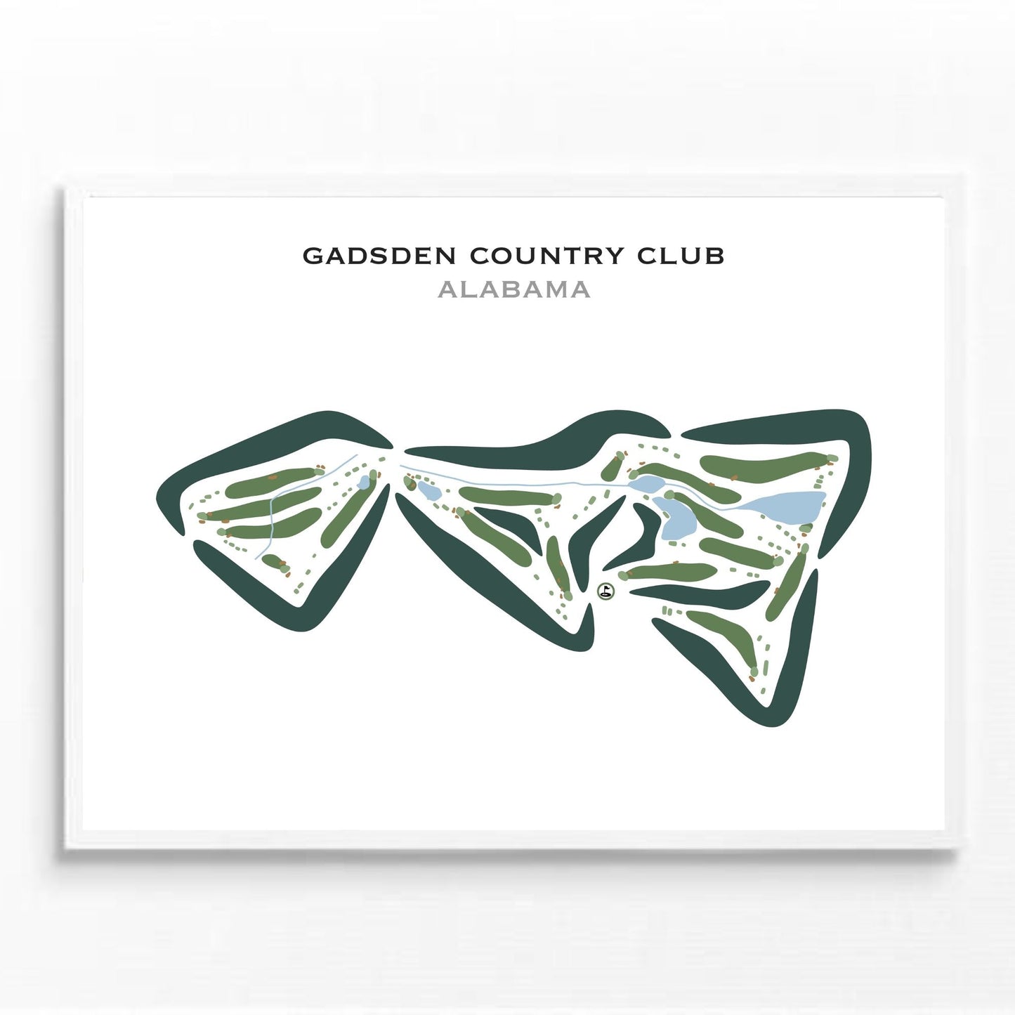 Gadsden Country Club, Alabama - Printed Golf Courses