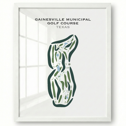 Gainesville Municipal Golf Course, Texas - Printed Golf Courses