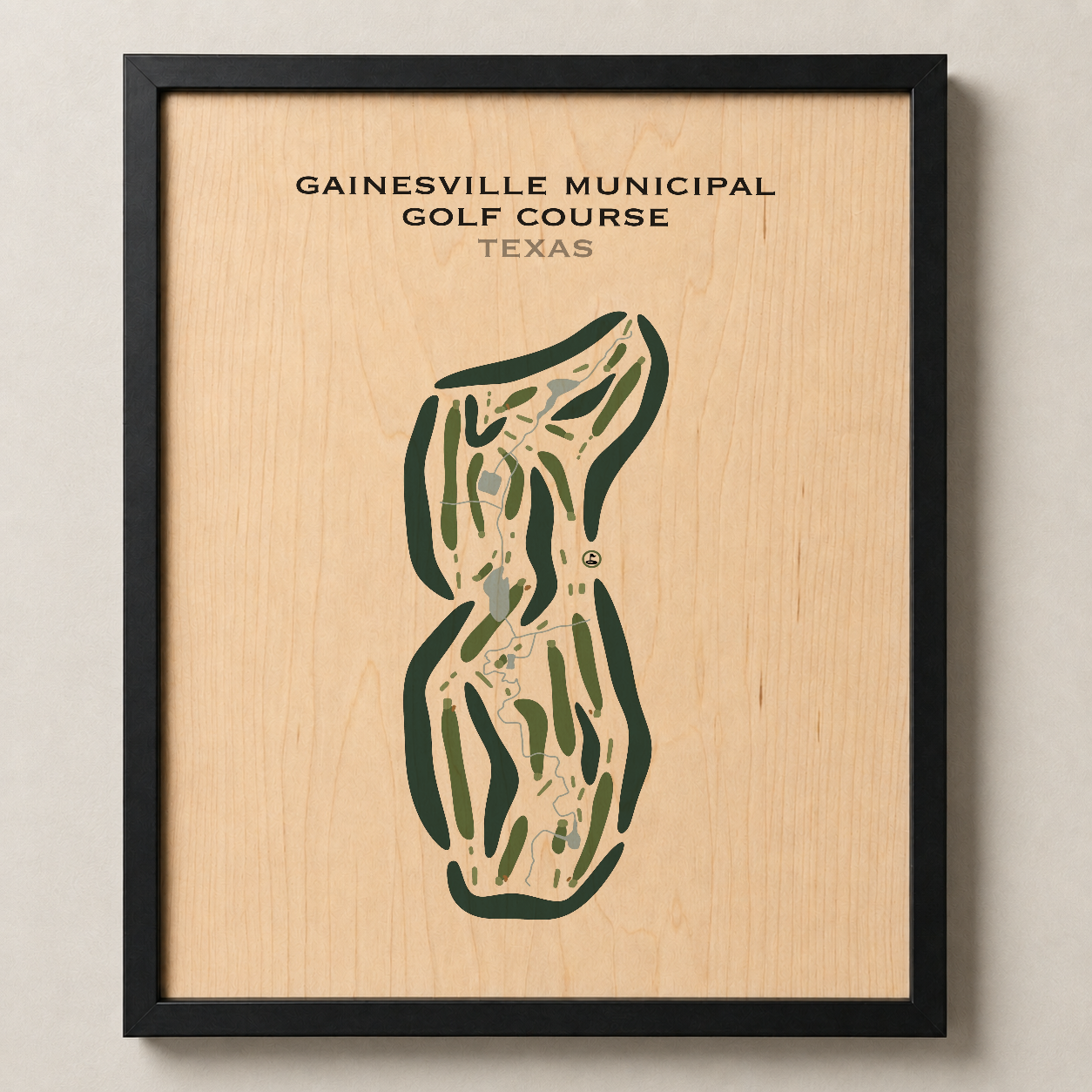 Gainesville Municipal Golf Course, Texas - Printed Golf Courses