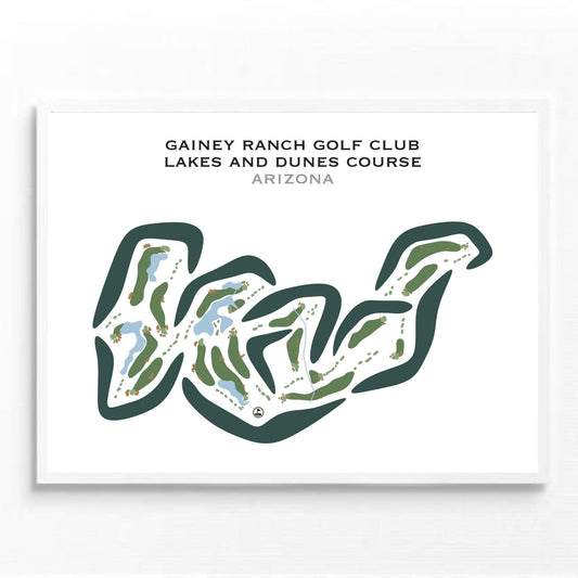 Gainey Ranch Golf Club, Arizona - Printed Golf Courses