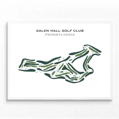 Galen Hall Golf Club, Pennsylvania - Printed Golf Course