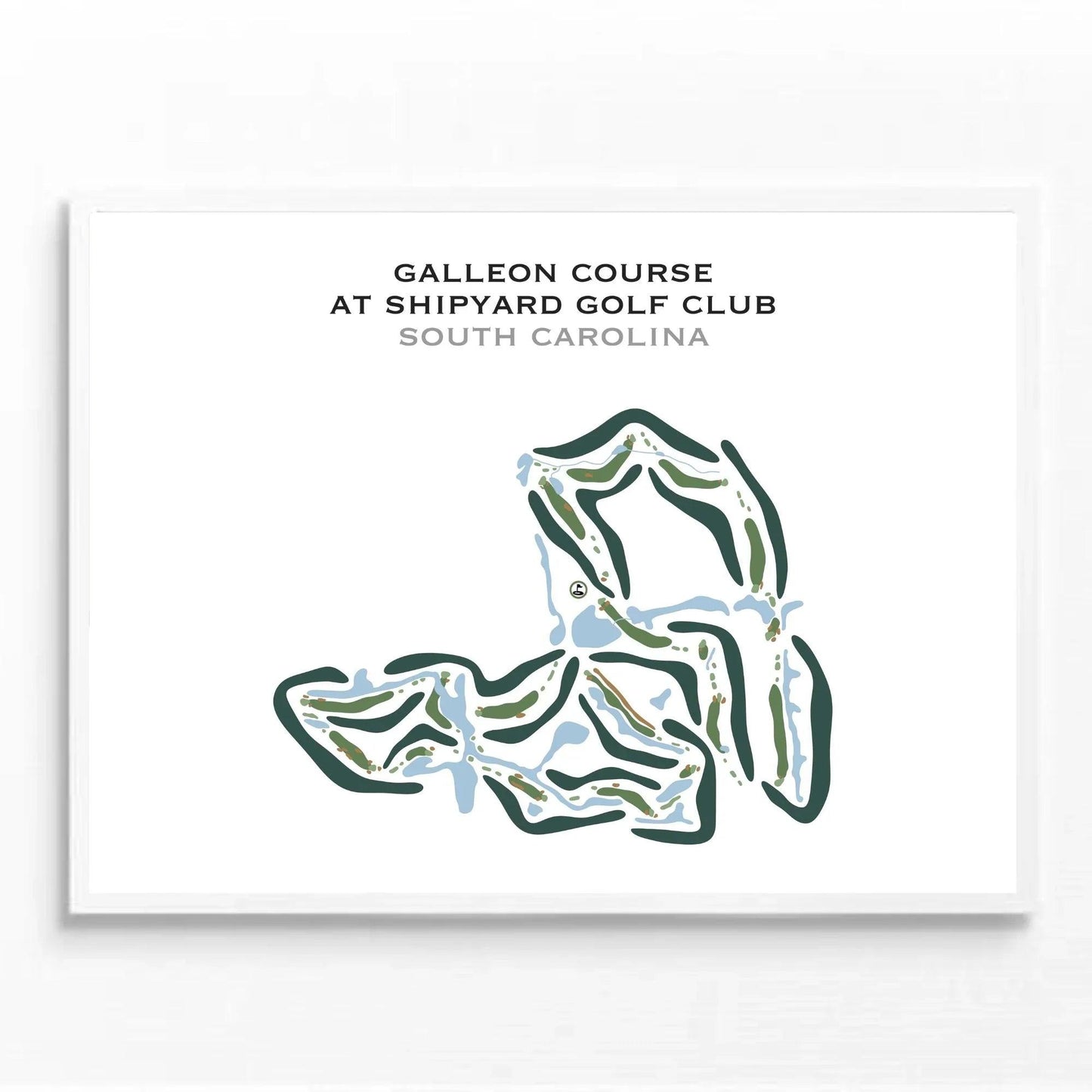 Galleon Course at Shipyard Golf Club, South Carolina - Printed Golf Courses