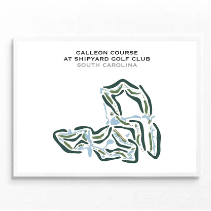 Galleon Course at Shipyard Golf Club, South Carolina - Printed Golf Courses
