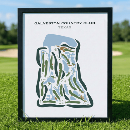 Galveston Country Club, Texas - Printed Golf Courses