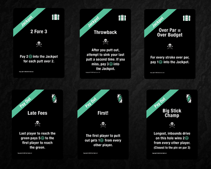 Bad Cards Fore GAMBLING Golfers (Gambling Game - Weatherproof Edition)