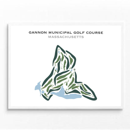 Gannon Municipal Golf Course, Massachusetts - Printed Golf Courses
