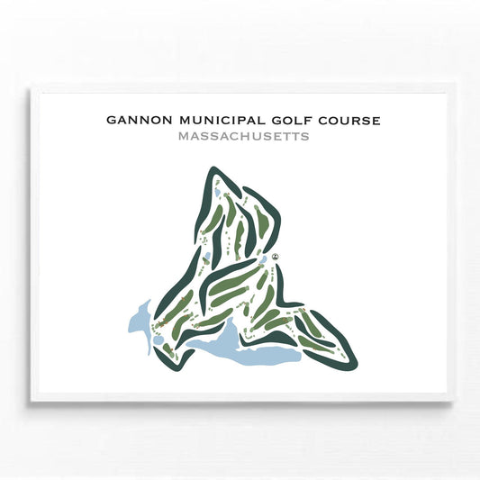 Gannon Municipal Golf Course, Massachusetts - Printed Golf Courses