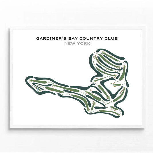Gardiner's Bay Country Club, New York - Printed Golf Courses
