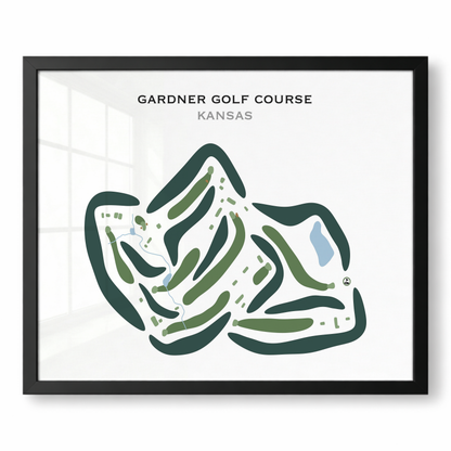 Gardner Golf Course, Kansas - Printed Golf Courses