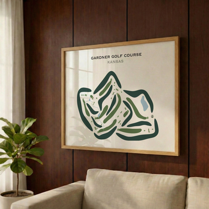 Gardner Golf Course, Kansas - Printed Golf Courses