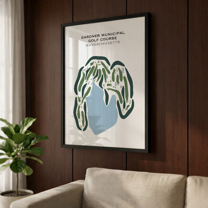Gardner Municipal Golf Course, Massachusetts - Printed Golf Courses