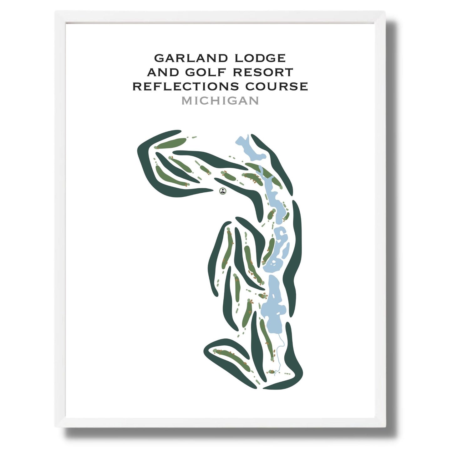 Garland Lodge & Golf Resort - Reflections Course, Michigan - Printed Golf Courses