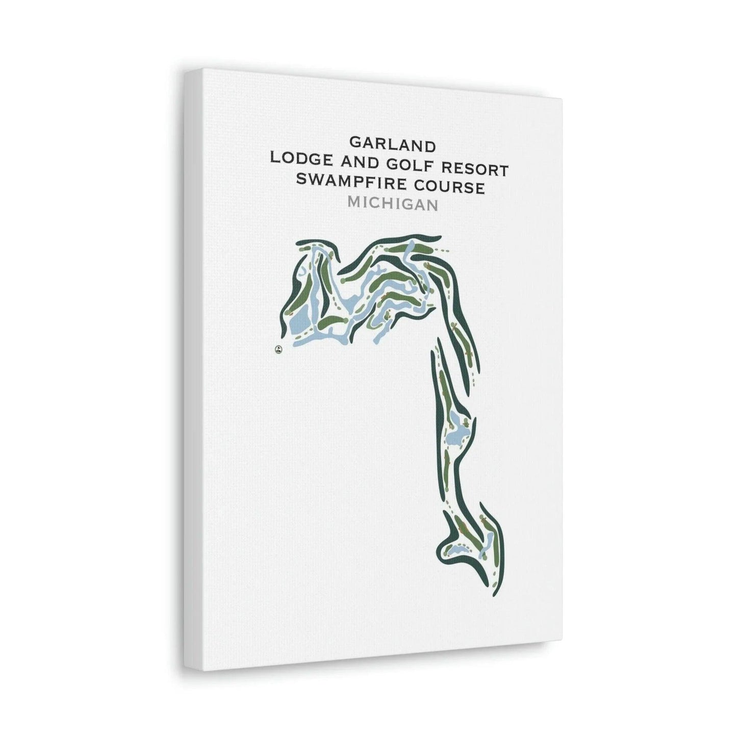 Garland Lodge and Golf Resort Swampfire Course, Michigan - Printed Golf Courses