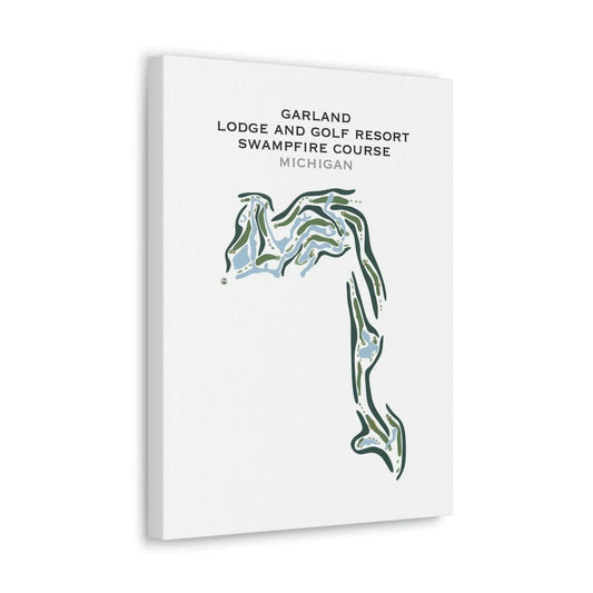 Garland Lodge and Golf Resort Swampfire Course, Michigan - Printed Golf Courses