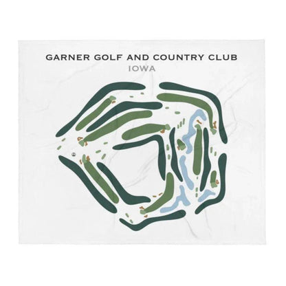 Garner Golf and Country Club, Iowa - Printed Golf Course