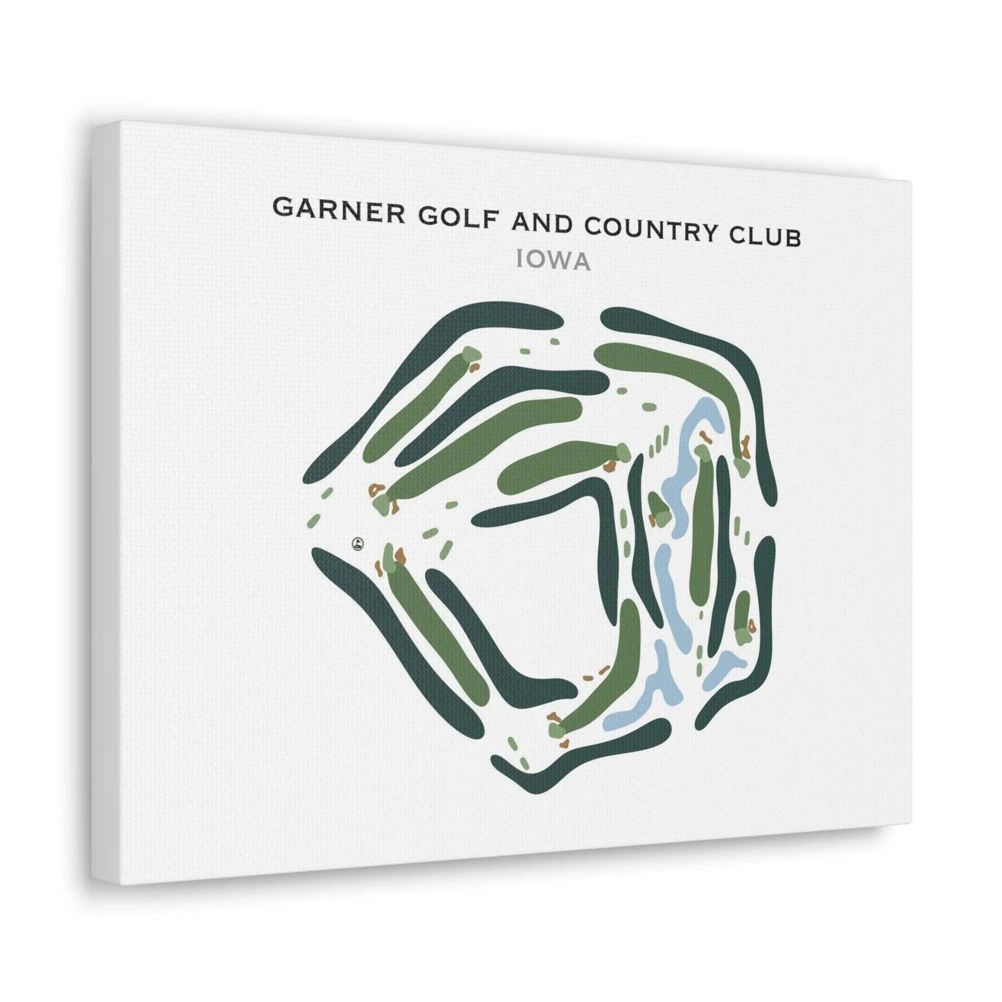 Garner Golf and Country Club, Iowa - Printed Golf Course