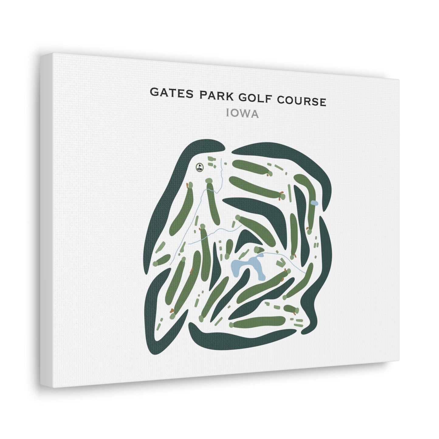 Gates Park Golf Course, Iowa - Printed Golf Courses