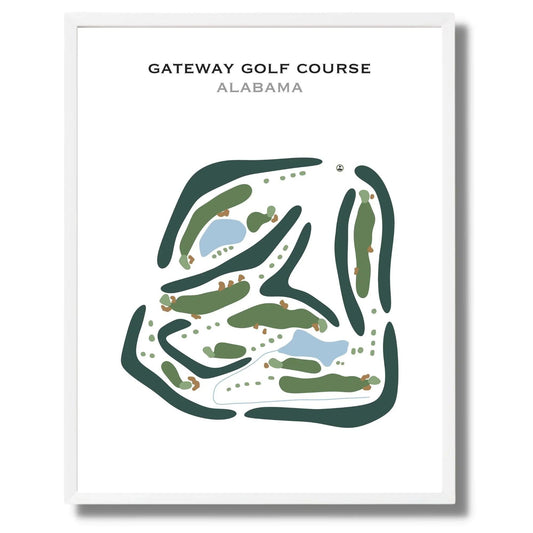 Gateway Golf Course, Alabama - Printed Golf Courses