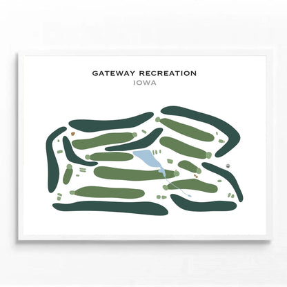 Gateway Recreation, Iowa - Printed Golf Courses